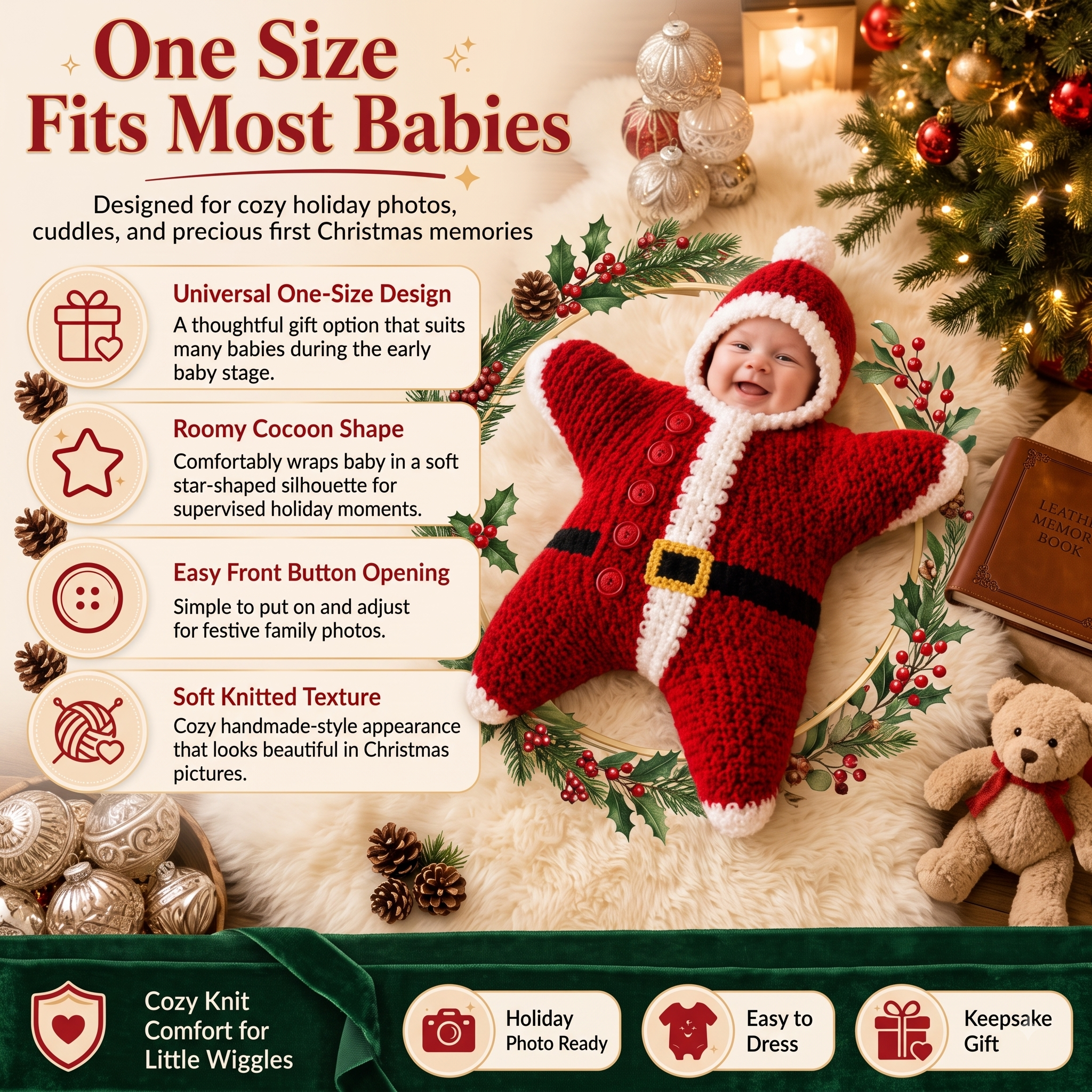 Christmas Star Baby Suit