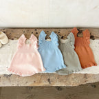 Personalized Baby Romper Dress | Custom Name Embroidered Baby Outfit