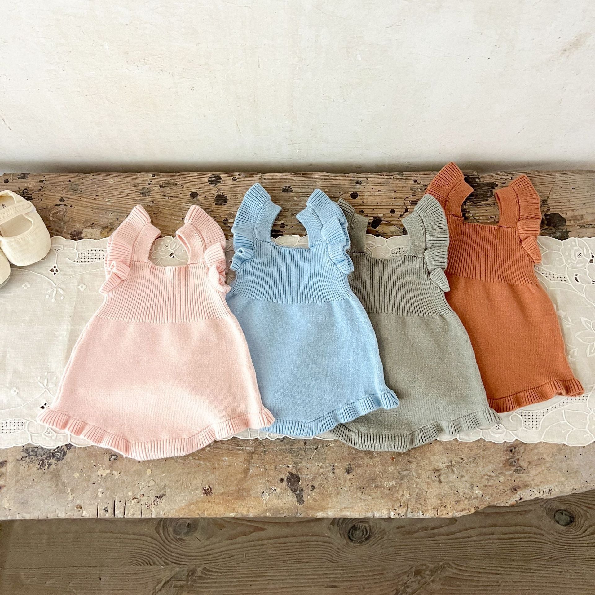 Personalized Baby Romper Dress | Custom Name Embroidered Baby Outfit