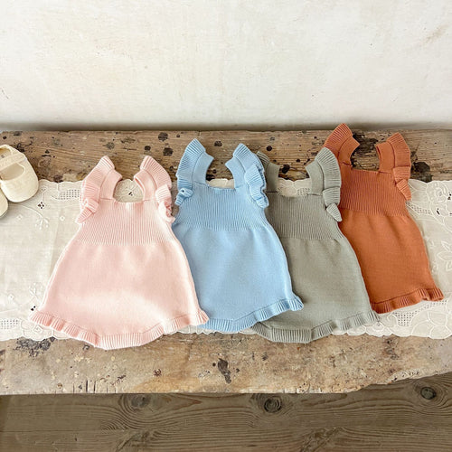 Personalized Baby Romper Dress | Custom Name Embroidered Baby Outfit