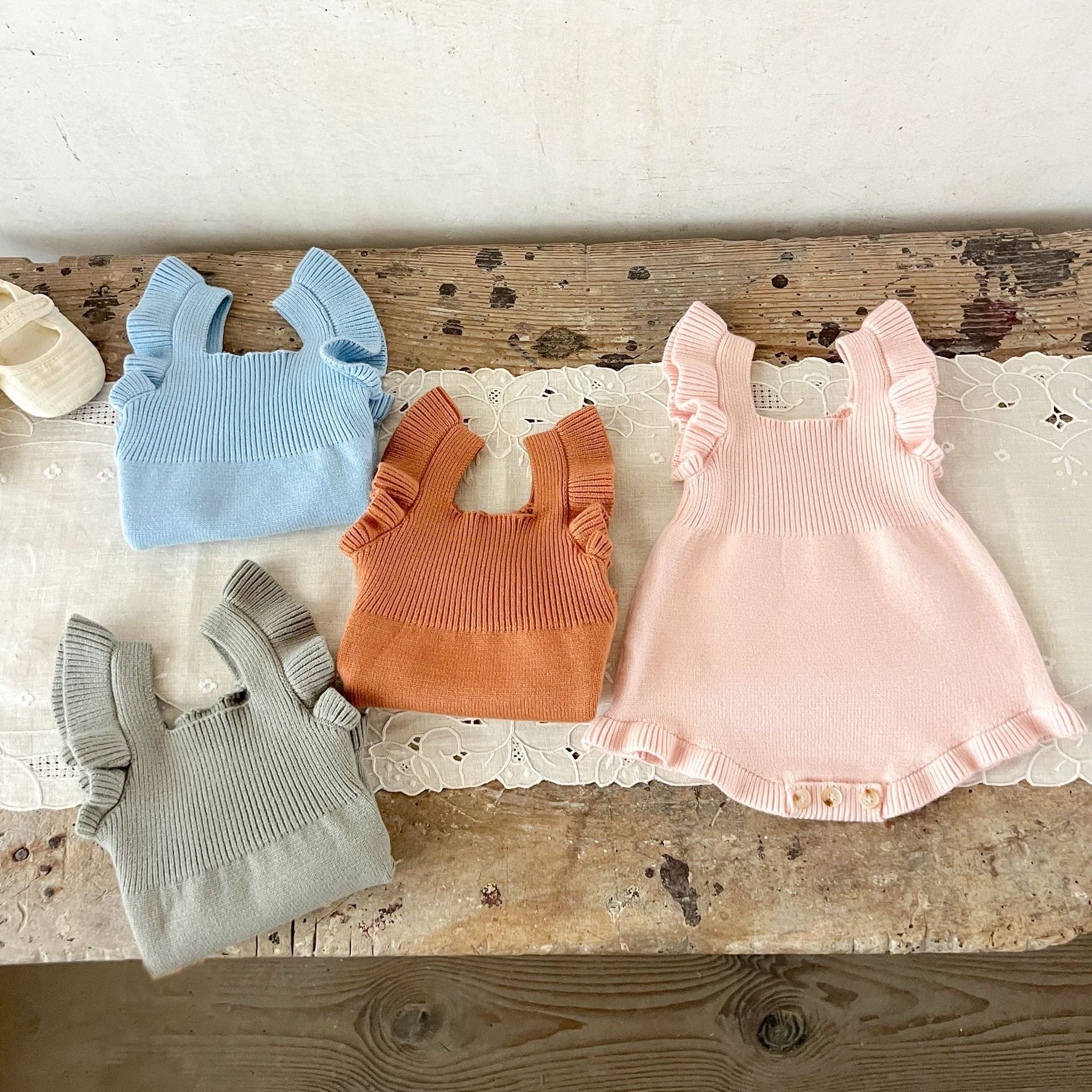 Personalized Baby Romper Dress | Custom Name Embroidered Baby Outfit