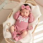 Personalized Baby Bodysuit with Custom Name Embroidery