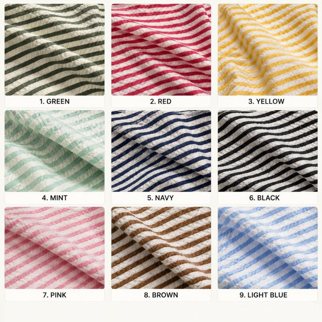 Custom Dog Bandana Embroidered | Personalized Pet Bandana with Name | Seersucker Striped Dog Scarf | Custom Puppy Gift | Cat Bandana Tie On