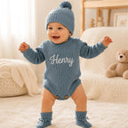 Personalized Baby Bodysuit with Custom Name Embroidery