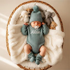 Personalized Baby Bodysuit with Custom Name Embroidery